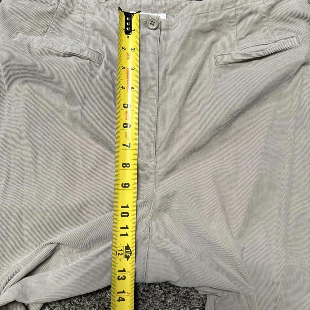Talbots Woman’s Size 12W Stretch Waist Corduroy Wide Leg Flared Beige 30x28 - Picture 5 of 6